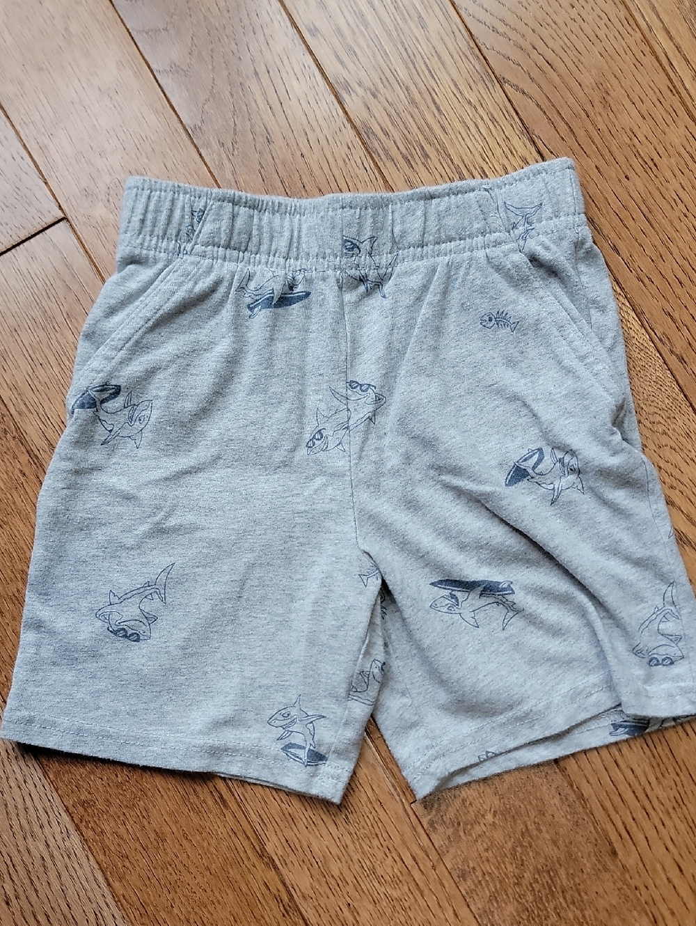 Garanimals Gray Shorts with Navy Shark Print